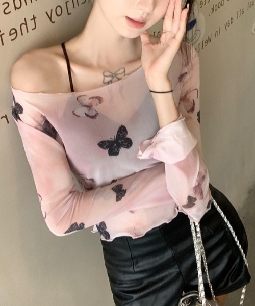 GEMEDA tシャツ シアートップス レディース : ZOZOTOWN Yahoo!店