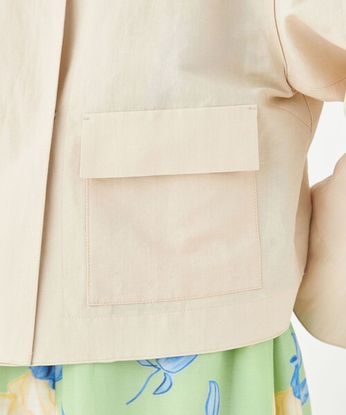 Ballsey ジャケット ノーカラージャケット リネンコットンムーブ
