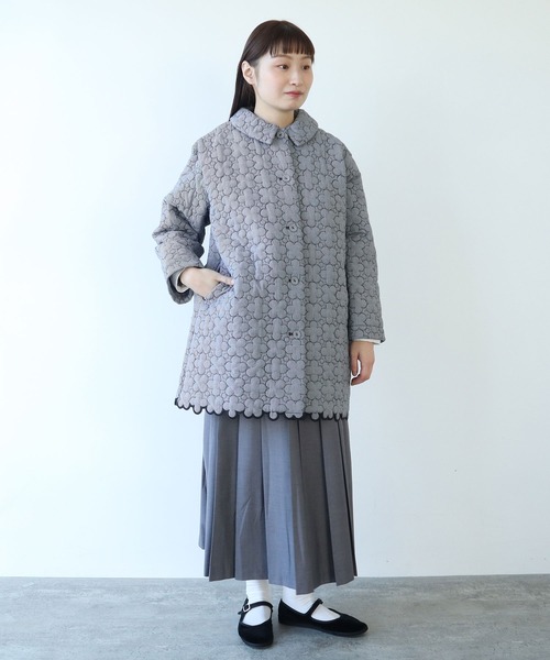 bulle de savon コート アウター ○はなとまるキルティング