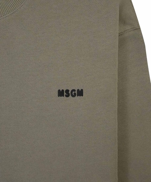 *MSGM*ロゴ入り スウェット グレー MSGM エムエスジーエム トレーナー スウェット プルオーバー