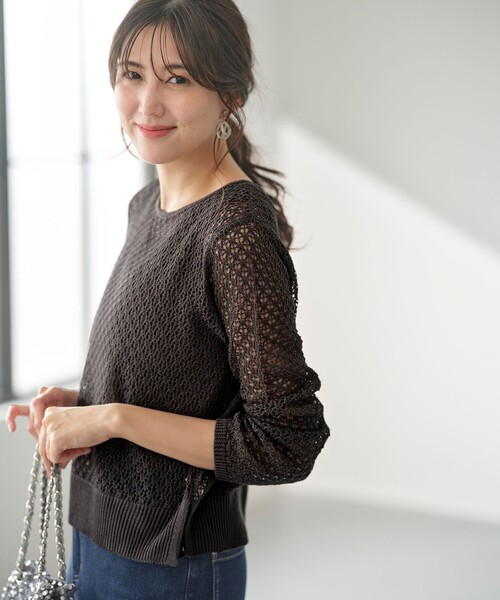 any SiS ニット セーター 「2SET」メッシュニット セット