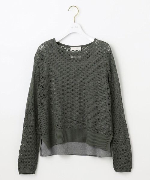 any SiS ニット セーター 「2SET」メッシュニット セット