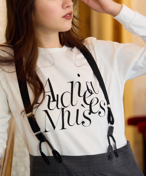 tシャツ Audie a Musesロゴカットソー レディース Audie a Muses tシャツ Musesロゴカットソー レディース