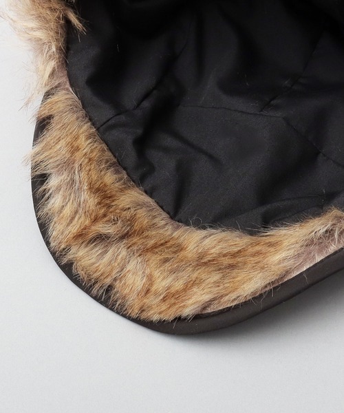 A.M.S. キャップ 帽子 裏地 ミックスファー ポリエステル フライト