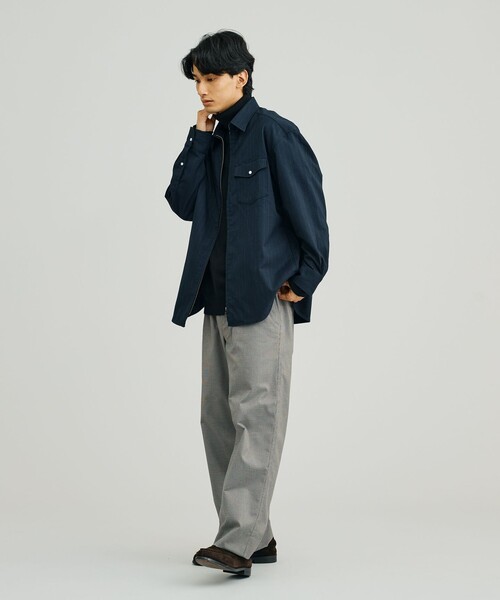 J.PRESS YORK STREET シャツ 「UNISEX」フロントジップ シャツ メンズ