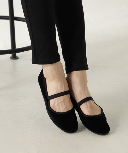 ストラップバレエシューズ FOUND GOOD バレエシューズ パンプス ストラップバレエ