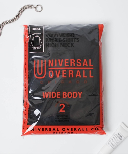 tシャツ UNIVERSAL OVERALL / WIDE HEAVY 2P PACKS HIGH NECK TEE / UVOP-008 レディース UNIVERSAL OVERALL（ユニバーサルオーバーオール）の「UNIVERSAL