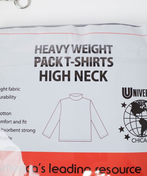 tシャツ UNIVERSAL OVERALL / WIDE HEAVY 2P PACKS HIGH NECK TEE / UVOP-008 レディース UNIVERSAL OVERALL ワイドヘビー2P パックハイネックTEE UVOP-008