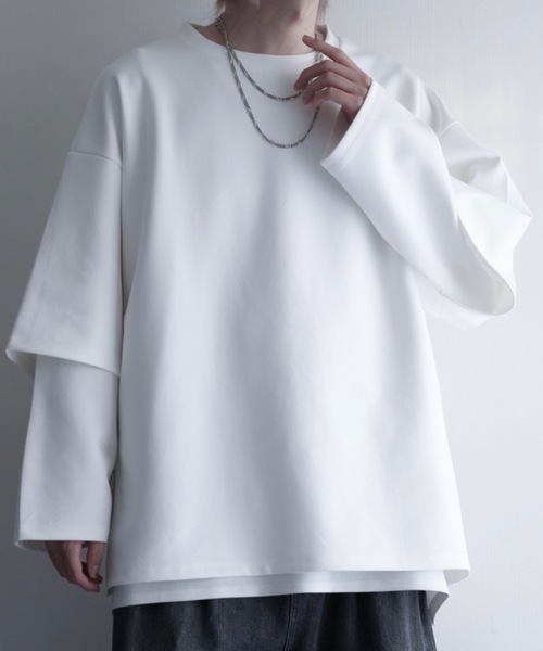LILL tシャツ ルーズシルエットワイドスリーブフェイク