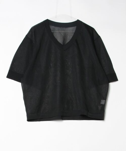 「CLANE」 7分袖ブラウス 1 ブラック レディース