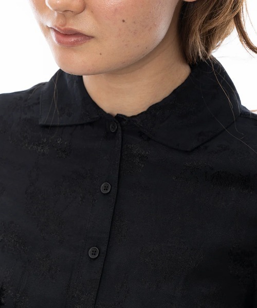 ブラウス シャツ RVCA レディース INVISIBLE MAN TOP 長袖シャツ/ルーカクロップド・ショート丈シャツ レディース RVCA ブラウス シャツ レディース INVISIBLE MAN TOP 長袖シャツ