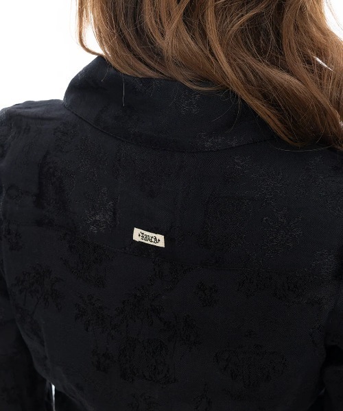 ブラウス シャツ RVCA レディース INVISIBLE MAN TOP 長袖シャツ/ルーカクロップド・ショート丈シャツ レディース RVCA（ルーカ）の「RVCA レディース INVISIBLE MAN TOP 長袖