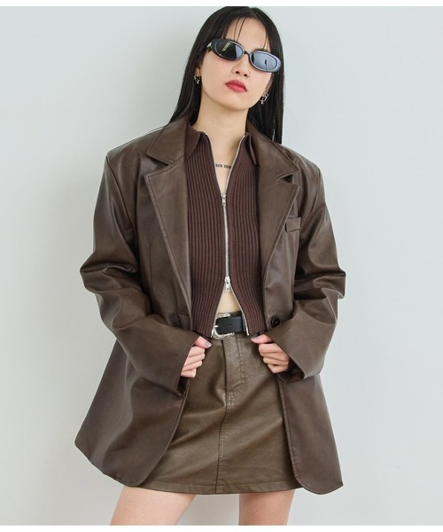 ANAP（アナップ） スカート フェイクレザースカート : ZOZOTOWN Yahoo