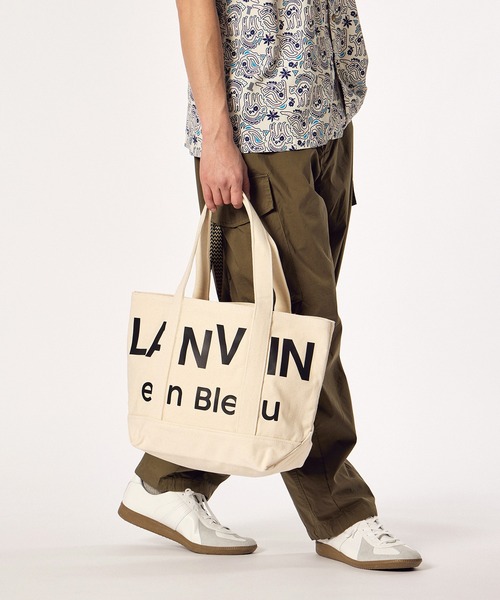 LANVIN en Bleu ESSENTIAL キャンバストート LANVIN en Bleu トートバッグ 「LANVIN ESSENTIAL」COQUILLERE