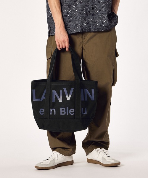 LANVIN en Bleu ESSENTIAL キャンバストート LANVIN en Bleu トートバッグ 「LANVIN ESSENTIAL」COQUILLERE