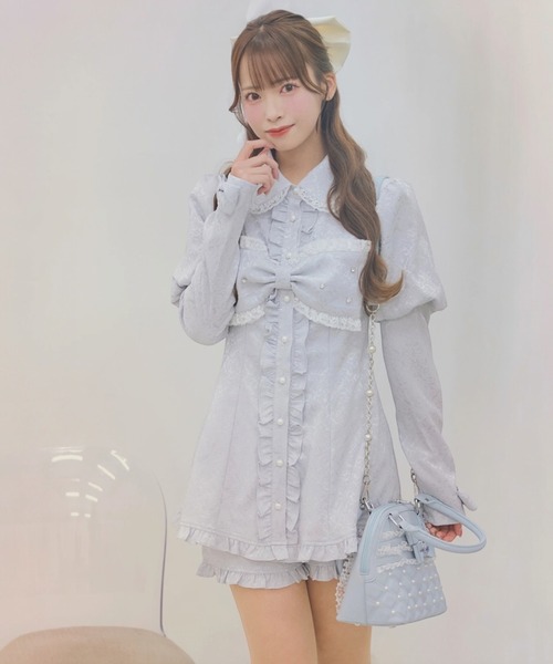 Ank Rouge（アンクルージュ） ワンピース リボンジャガード