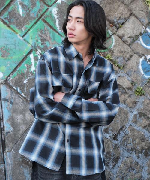 WEGO（ウィゴー） シャツ WEGO/オンブレチェックシャツ メンズ
