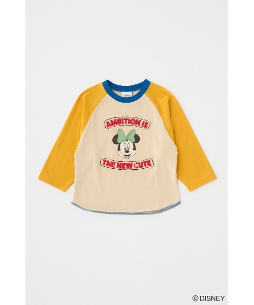 tシャツ MD PATCHED RAGLAN Tシャツ / MINNIE レディース