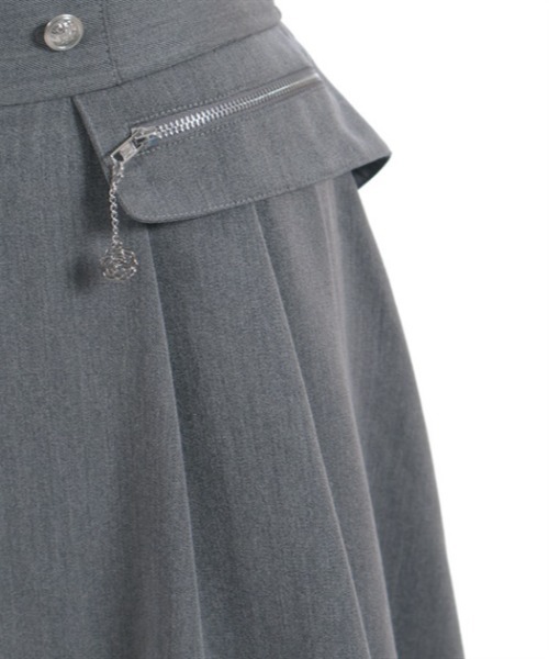 axes femme スカート ジップ×フィッシュテールスカート