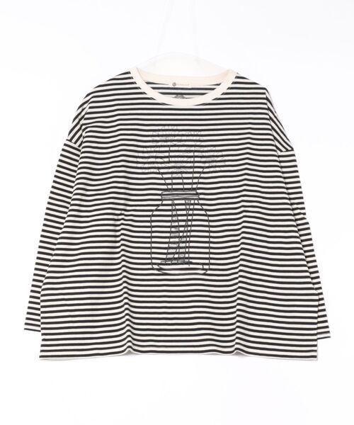 tシャツ (BD)「BARNDOOR」デイジー 刺繍 長袖 Tシャツ レディース BARNDOOR tシャツ (BD)「BARNDOOR」デイジー 刺繍 長袖 Tシャツ