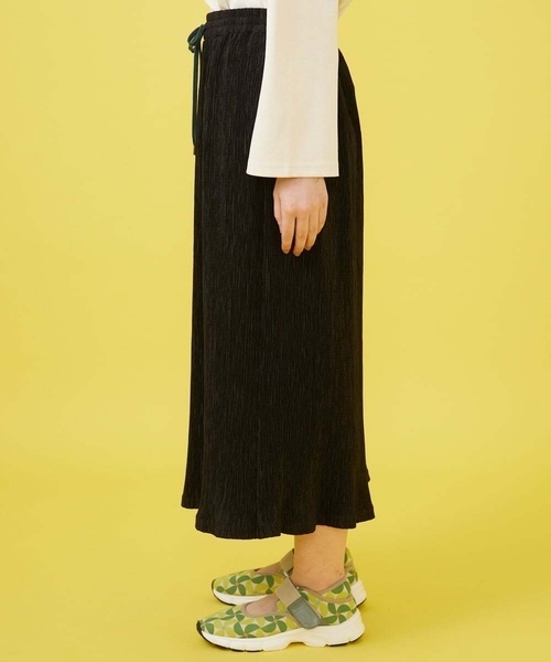 Jocomomola（ホコモモラ） パンツ Ondas プリーツワイドイージーパンツ