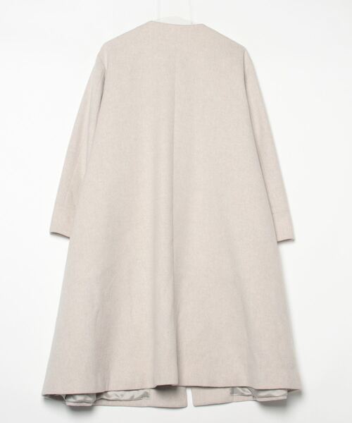 「JOURNAL STANDARD」 ノーカラーコート SMALL グレー レディース_画像2
