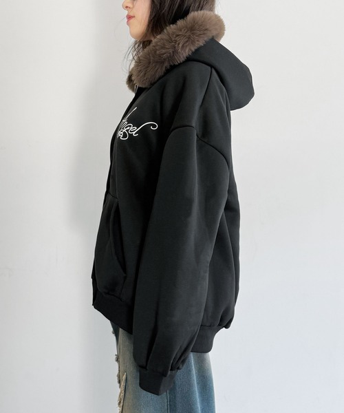 パーカー フェイクファージップアップパーカー メンズ レディース