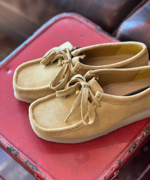クラークス ワラビー ライトタン UK8 CLARKS クラークス