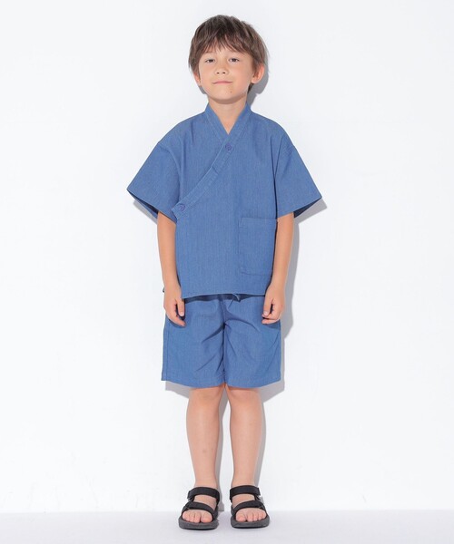 まとめ売り　80cm 男の子＋90cm〜100cm SHIPS 浴衣 KIDS:100〜130cm / デニム 甚平 キッズ 子供 男の子