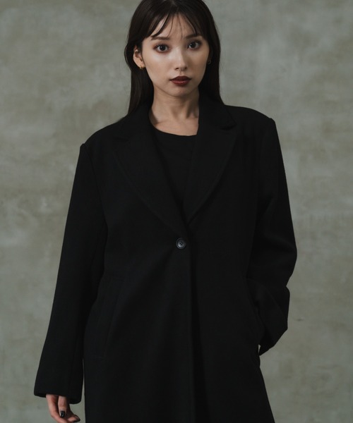 「LEANN MOMENT」 チェスターコート SMALL ブラック レディース_画像6