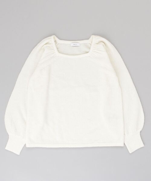 「SHIPS any」 長袖ニット ONE SIZE ホワイト レディース_画像2