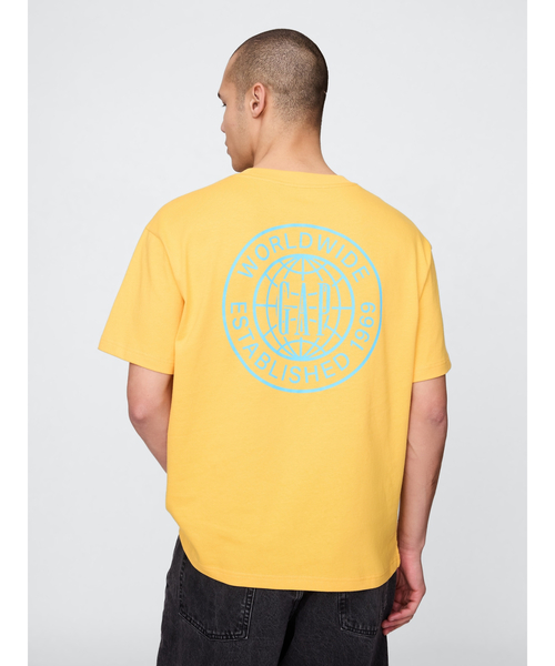 tシャツ GAPワールドロゴTシャツ メンズ レディース | GAP | 03