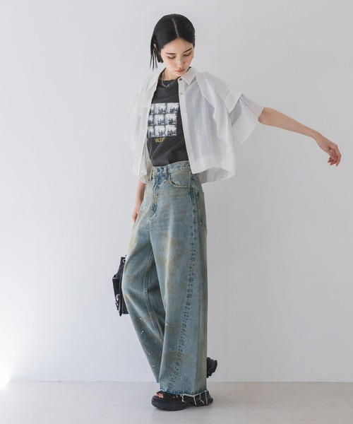 デニム・ジーパン   Woman Jeans Denim J20J22403011A4 JEANASIS ジーンズ デニム デニムパンツ グランジカーブデニム