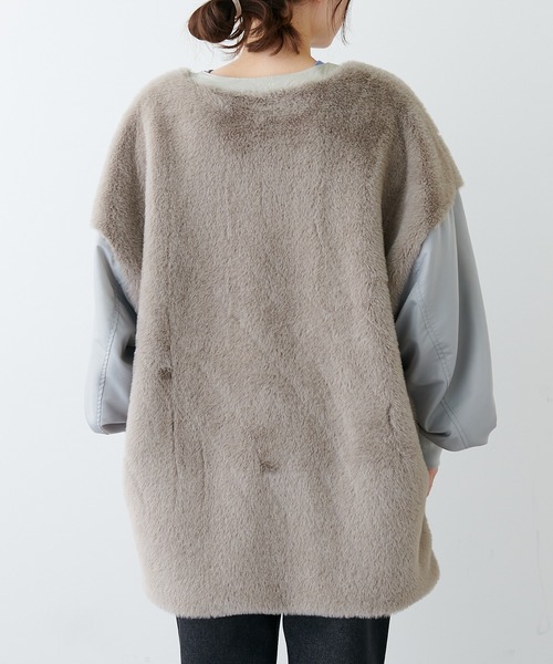 pual ce cin 「PUAL CE CIN」 ノーカラーコート FREE カーキ