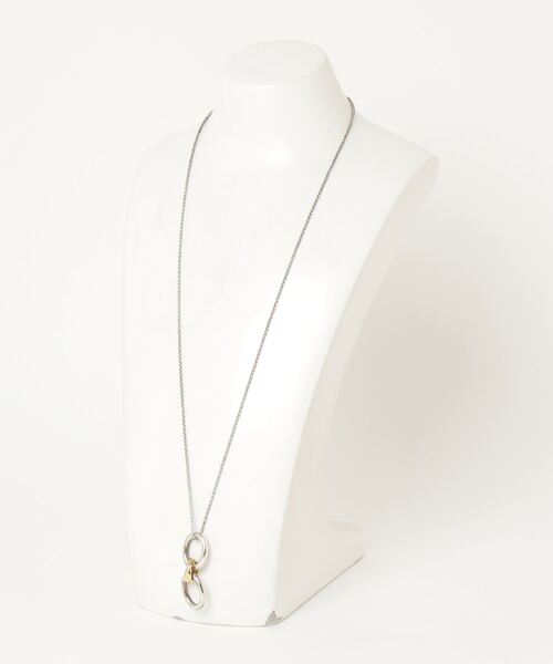 「PHILIPPE AUDIBERT」 ネックレス FREE シルバー×ゴールド レディース_画像3