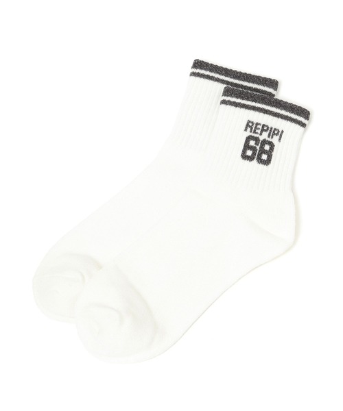 repipi armario（レピピアルマリオ） 靴下 ラメナンバーソックス
