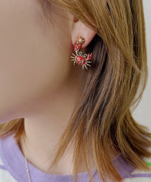 ANNA SUI（アナスイ） ピアス カニモチーフ ピアス レディース