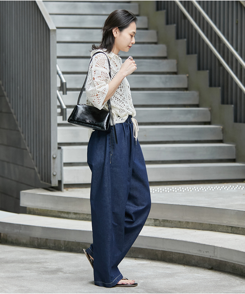 JOURNAL STANDARD カーディガン エンブロイダリークロシェシャツ