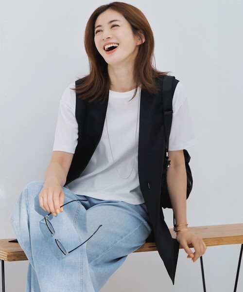 tシャツ 「速乾性/汗じみ防止」半袖 クロップド IT Tシャツ レディース