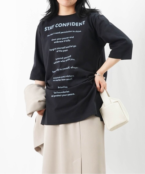 LADY LUCK LUCA tシャツ LC/LLL ロゴプリントチュニックTEE