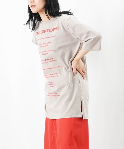 LADY LUCK LUCA tシャツ LC/LLL ロゴプリントチュニックTEE