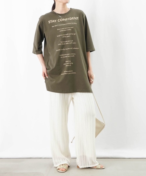 LADY LUCK LUCA tシャツ LC/LLL ロゴプリントチュニックTEE