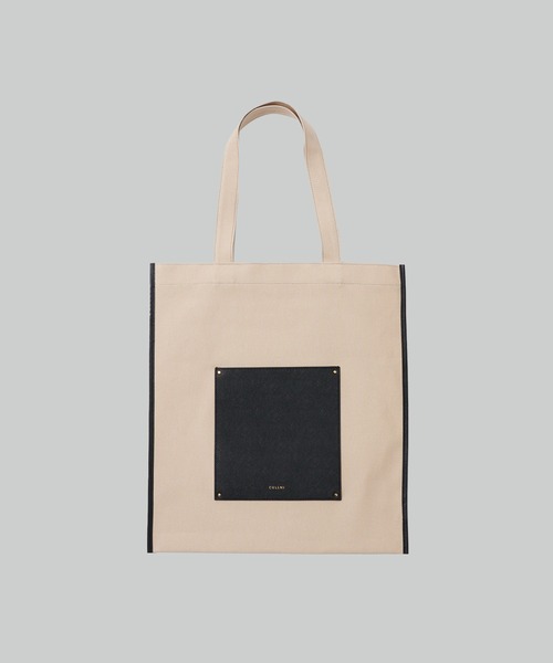 CULLNI（クルニ） トートバッグ 「CULLNI」別注Leather Pocket Canvas
