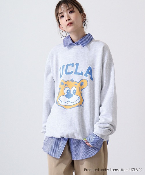 UCLA グレー スウェットシャツ UCLA 「UCLA」 スウェットカットソー L アッシュグレー メンズ