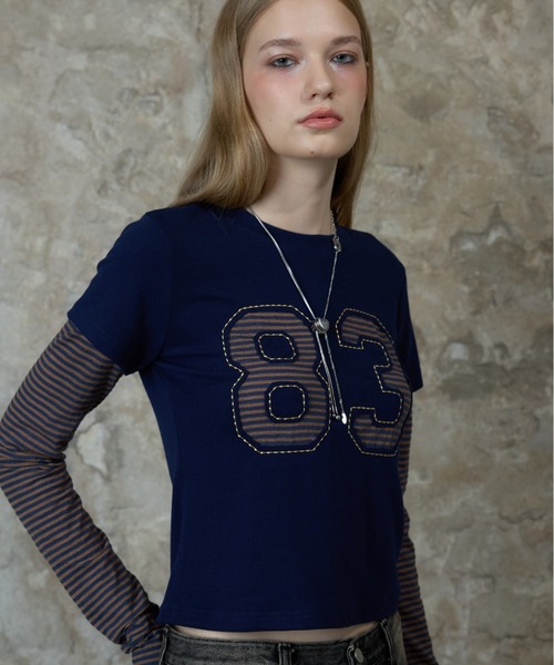 LARTIGENT ♥ L13 STRIPE T-SHIRT /追跡付 LARTIGENT tシャツ L13 STRIPE T-SHIRT レディース : ZOZOTOWN