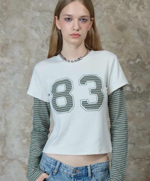 LARTIGENT ♥ L13 STRIPE T-SHIRT /追跡付 LARTIGENT tシャツ L13 STRIPE T-SHIRT レディース : ZOZOTOWN
