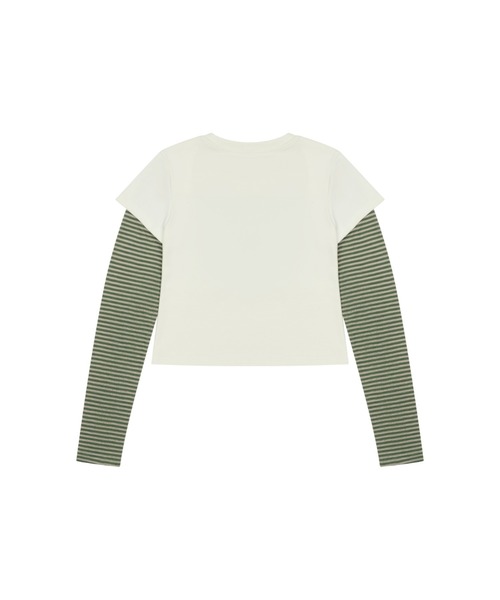 LARTIGENT tシャツ L13 STRIPE T-SHIRT レディース : ZOZOTOWN