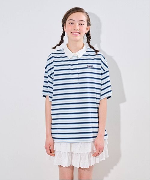 pom ponette Tシャツ pom ponette junior tシャツ ピグメント加工ロゴTシャツ キッズ