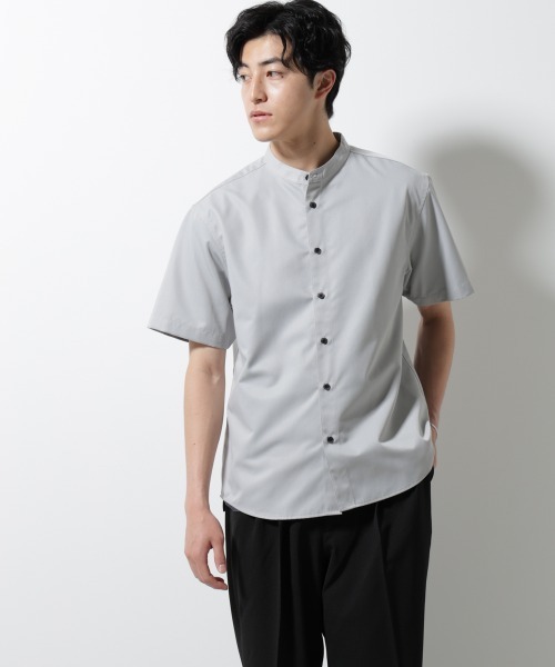 バンドカラーシャツ 楽天市場】【SALE20】 シャツ バンドカラーシャツ メンズ 春 春