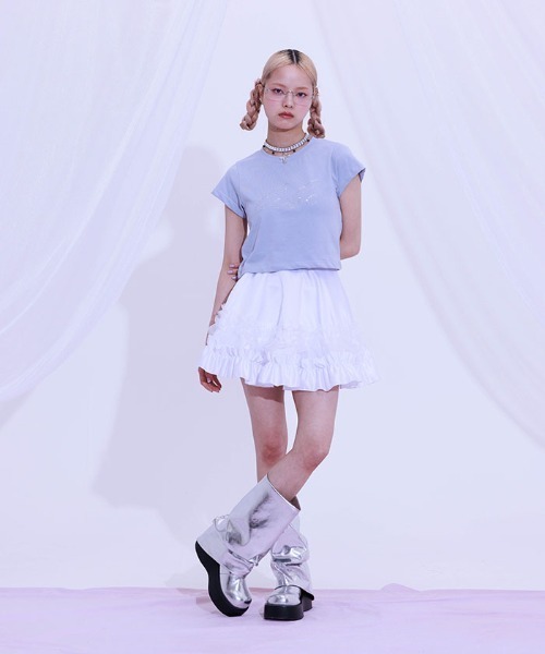 FB fickle bebe レーススカート Fickle Bebe スカート FBラップスカート : ZOZOTOWN Yahoo!店